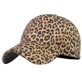 Foetest Adjustable Baseball Cap Leopard Print Hat Cotton Sunhat Headwear Outdoor Sports Cap