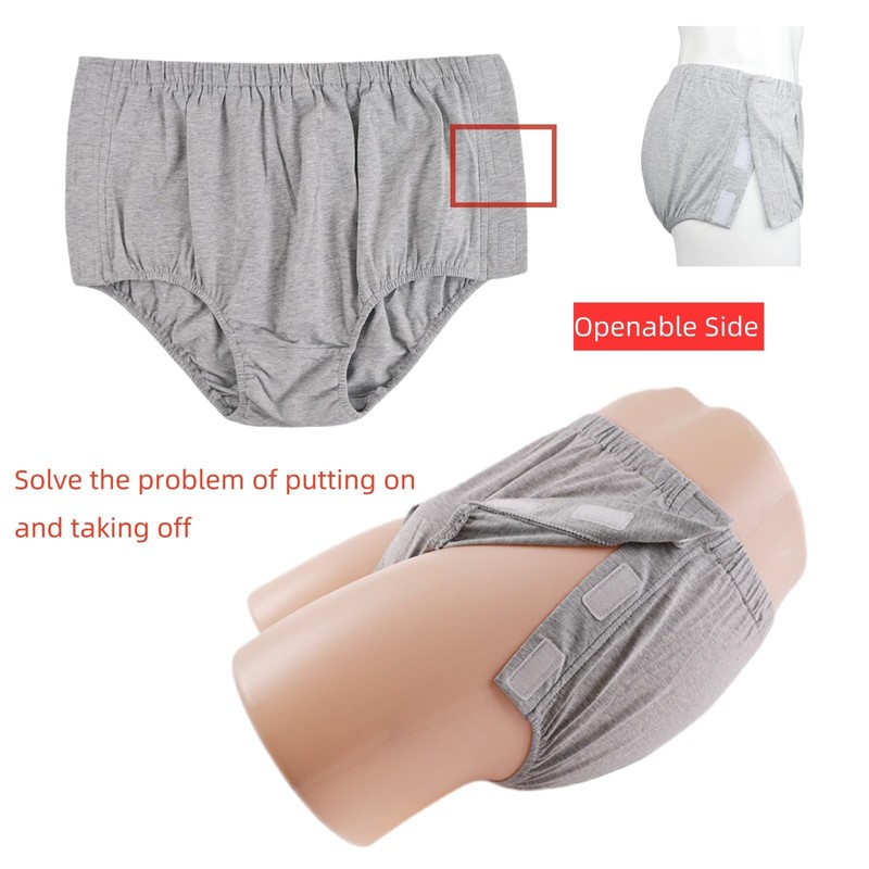 KUMUROETA Tearaway Underwear for Men Women,Fracture Care Underwear,Post-Op Medical Shorts,Surgery