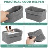 Set of 2 Braided Storage Baskets, Bathroom Stackable Storage Baskets,