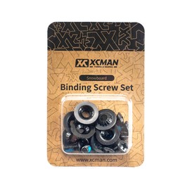 XCMANスノーボード用 ビンディング スクリュー ビス ねじ 8個組 ワッシャーつき