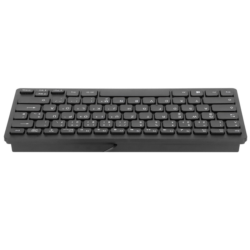 Computer Keyboards Ergonomic Design UltraThin Mini Durable Wired 78 Keys