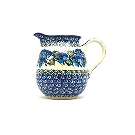 Polish Pottery Creamer - 10 oz. - Winter Viola