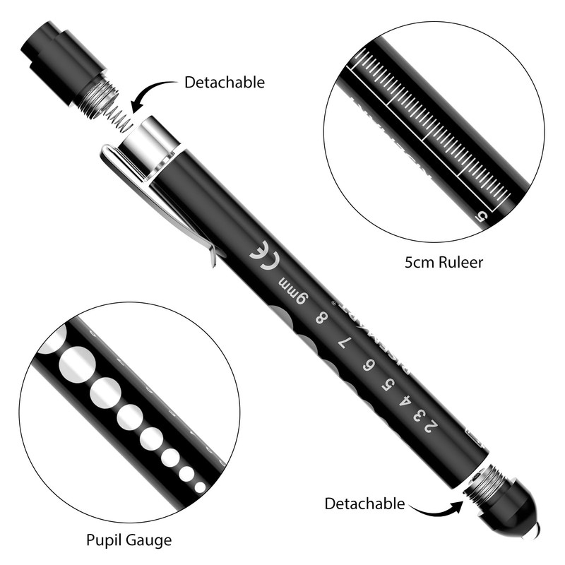 RISEMART Pupil Light, Diagnostic Light, Nurse Emergency Service Accessories with