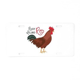 CafePress Rhode Island Red Aluminum License Plate, Front License Plate, Vanity Tag