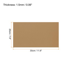 Rebower 2Pcs Foam Sheets Crafts Foam Arts Paper 12 x 8 x 1/16 Inch [for Crafts Project, Scrapbooking, DIY, Party Handicraft, Costumes]-30cm x 20cm x 1.5mm / Light Brown