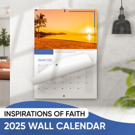 Steadfast Selections Inspirational Calendar 2025, Christian Calendar 2025, Motivational Calendar 2025, 2025 Scripture Wall Calendar, Daily, Religious Calendar 2025 Wall