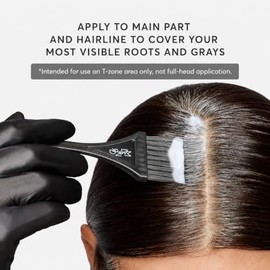 Retoque permanente de raíces Root Perfection, castaño medio 6N Savoca, 10 minutos para cubrir el 100% de las canas, tinte para cabello sin amoníaco, d