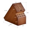 Kitsanery Knife Block Countertop Butcher's Knife Rack and Organizer 20