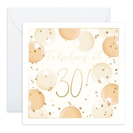 Central 23 - Cute 30th Birthday Card for Her - 'Fabulous at 30' - Elegant Birthday Card - Sister Birthday Card - Comes with Cute Stickers