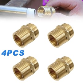Unbranded (3/4 Male or 1/2 Female) NPT Pipe to 3/4 Male Garden Hose GHT Adapter 4 Packs