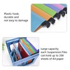 20PCS A4 Suspension Files, Polypropylene Filing Cabinet Suspension Files with