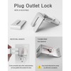Charger Lock to Outlet, ILIVABLE Adjustable Metal Outlet Lock, Firmly