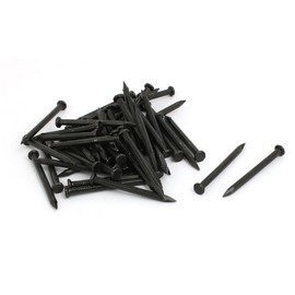 sourcingmap Hardware Nails 3mm Shaft Dia 40mm Length Fiber Concrete Cement Wall Point Tip Nails Black 30pcs