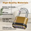 4 Pack Combination Lock | 4-Digit Heavy Duty Combo Lock