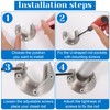 24 Pack Stainless Steel Closet Rod Brackets, U-Shaped Heavy Duty