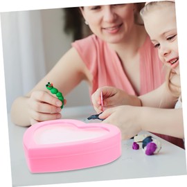 SAFIGLE Heart Shape Ring Box for Boys and Girls 24 Slots Jewelry Storage Case Safe Ring Box Holder for Girls' Ring Collecti