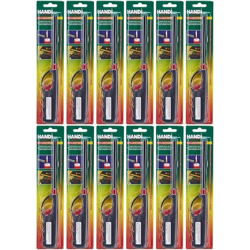 Vezee Handi Flame BBQ Lighters Refillable Long Reach for Grill/Stove