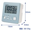 Casio DQD-805J-2JF Alarm Clock, Radio, Light Blue, Digital, Small, Snooze,