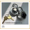 DuoTyga Combination Padlock with Key, 10 Pack 4 Keyed Alike