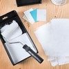 Juvale 4-Inch Paint Tray Pan - 12-Pack Black Spill-Resistant &