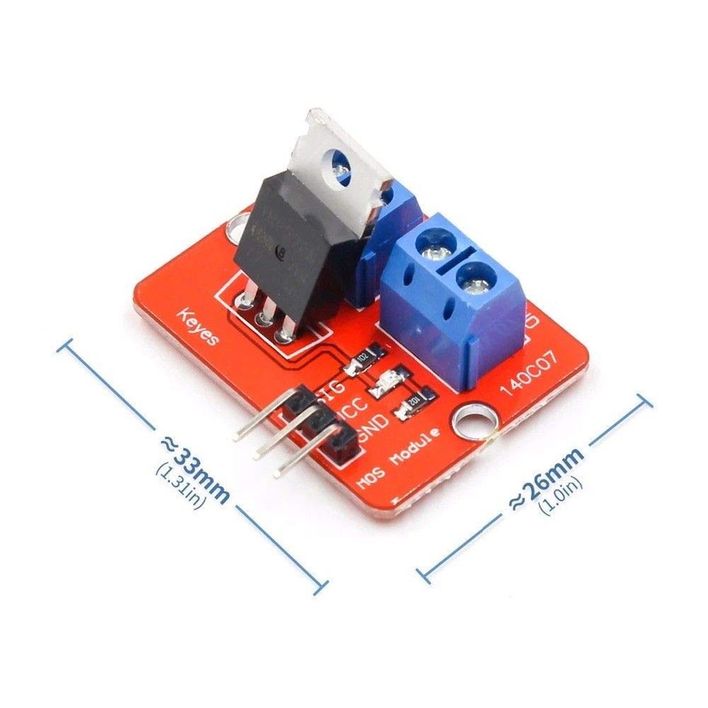 5pcs Top Mosfet Button IRF520 MOSFET Driver Module for Arduino