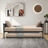 GOFLAME Twin Daybed and Trundle Set, Metal Daybed with Trundle