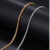 LUXSTAR Curb Chain Anklet, Thin, Hypoallergenic, Stainless Steel, Men's, Women's,