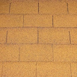 Roofing Shingles 3-Tab 39.4” by 13.1”, Tan Asphalt Shingles (8 - Count)