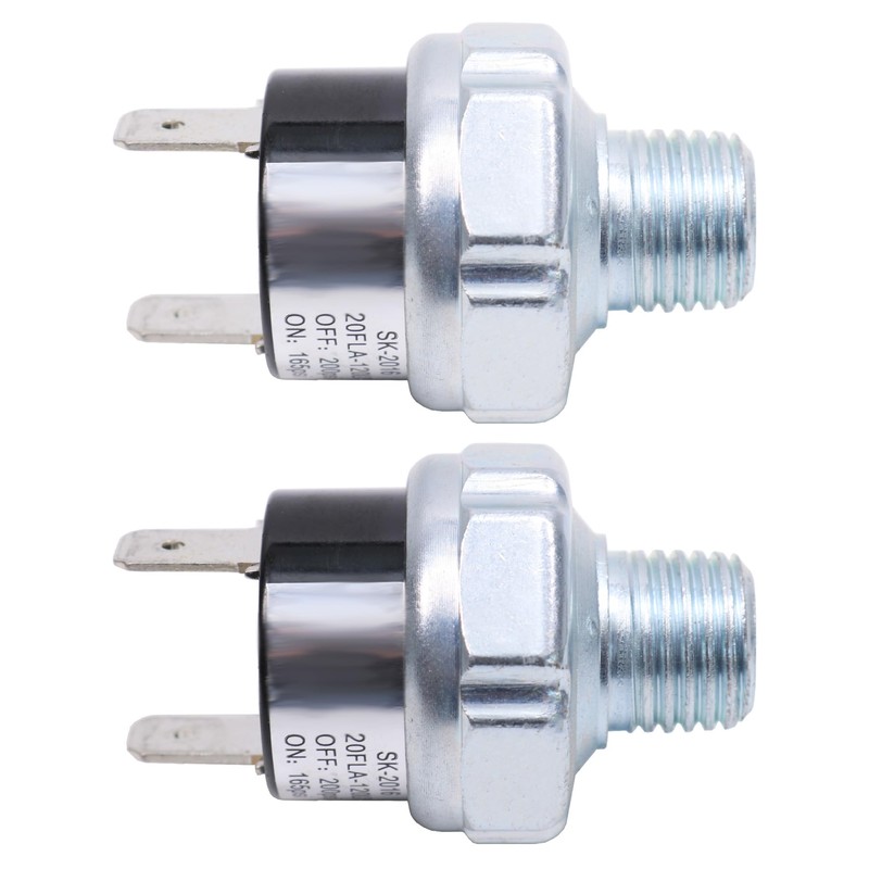 2PCS 165-200psi Air Pressure Switch Tank Mount Thread 1/4" NPT