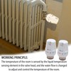 2 Pcs Thermostatic Radiator Valve Head,Radiator Thermostat Valve Head Replacement