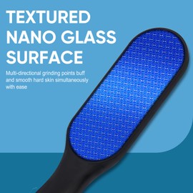 TEAWOO Hard Skin Remover Set, Nano Glass Foot File with Heel Socks & Cracked Heel Stick, Foot Callus Remover, Professional Pedicure Tool for Feet Smooth & Repair