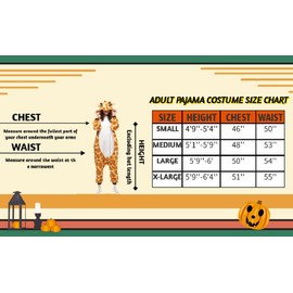 ZKomoL, Bodysuit Party Cosplay Unisex Pyjamas Animal Kigurumi Costumes Adult Giraffe S