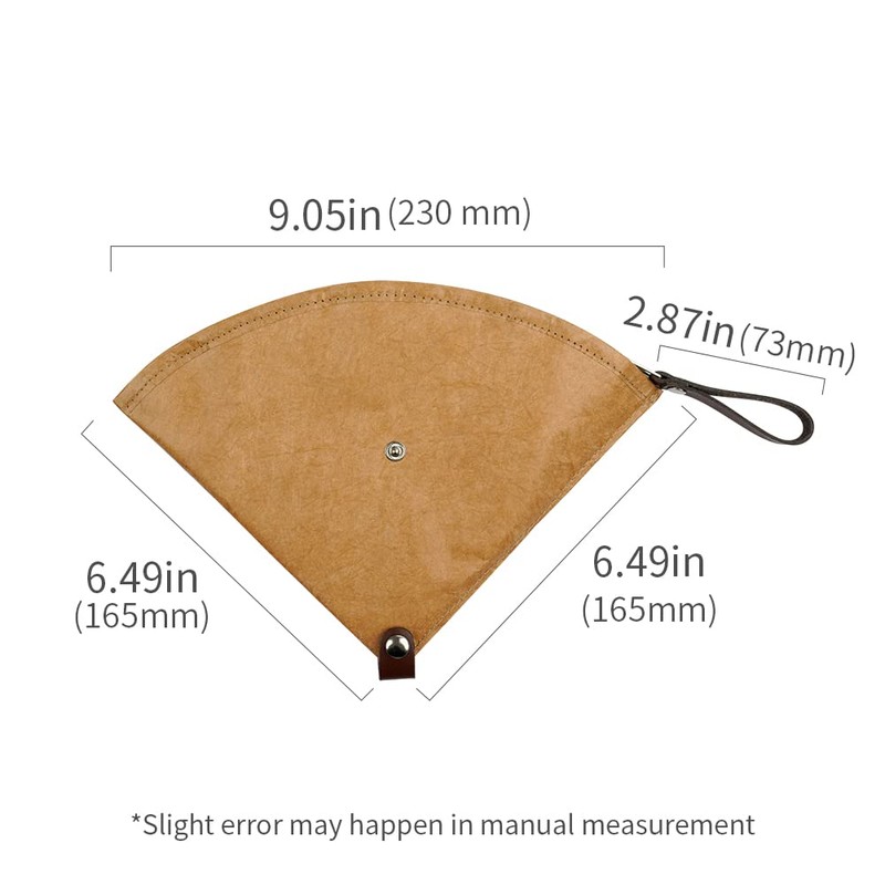 watchget コーヒーフィルター ケース　ペーパーフィルター ケース コーヒーペーパーフィルター収納バッグ タイベック 円錐 台形 2人~4人用　大容量　防水　再利用可能 携帯