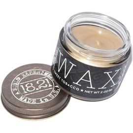 18.21 Man Made Hair Wax Pomade with Low Shine for Men, Sweet Tobacco – Hairstyle Wax with Sheen Finish for Beards and Facial Hair - All-Day Hold, Premium Styling Products, 7.25 oz