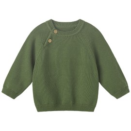 pureborn Toddler Boys Girls Pullover Sweater Cotton Knit Warm Crewneck Sweaters Long Sleeve Tops Camo Green 2-3 Years