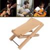 Guitar Footrest, Extra Robust, Elegant, Foldable Wooden Step Footstool, Provides