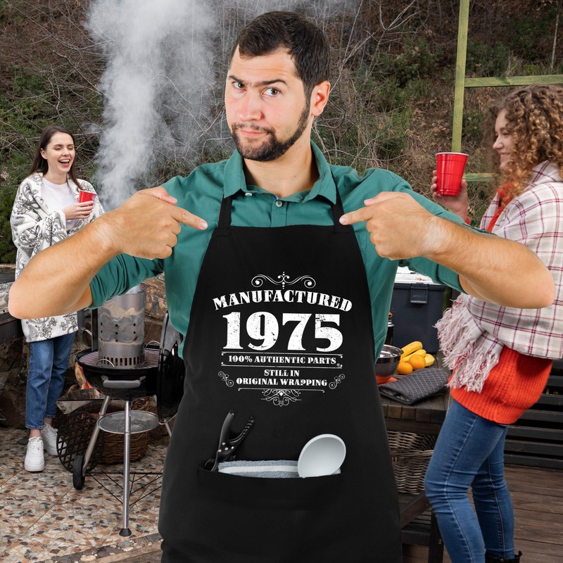 50th Birthday Gift Ideas For Men - BBQ Grilling Apron