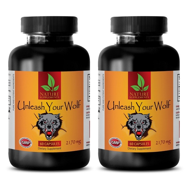 rock hard pills - UNLEASH YOUR WOLF - erectile enhancement pills - 2 Bottles