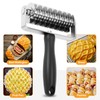 Ecavria Pastry Lattice Roller Cutter, Premium Stainless Steel Lattice Dough