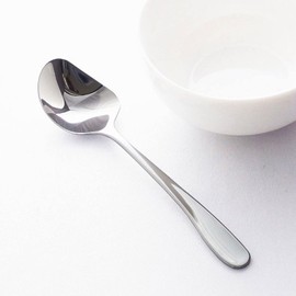 Yamazaki Metal Industry Soup Sage R45 Soup Spoon (Right-Handed) for Easy Eating of Many Soup Ingredients