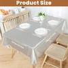 KATIMI PVC Clear Table Protector, 137 × 198cm Transparent Table