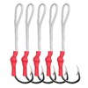 Assist Fishing Hooks 420 Stainless Steel with Red Braided Line