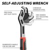 Wjelet Self Locking Wrench 6", Function Adjustable Spanner Chrome-Vanadium Steel,
