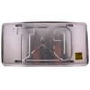 Caterpillar Equipment License Plate Tag, Black/Yellow/White, Traditional Style