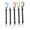 Hiking Camping Fishing Carabiner Keyring Multipurpose Spring rope 1. Blue (1045-1) 10ea