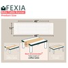 FEXIA Boho Macrame Table Runner with Tassels 48 Inches Long
