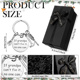 3 Pcs Stocking Stuffers for Adults Men Christmas Gifts for Men Multitool Pen and keychain and gift box Fathers Day Dad Gifts for Christmas Stocking Gift Birthday Party(Grandpa)