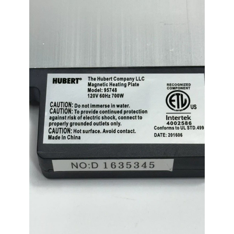 HUBERT® Electric Chafer Heater Rectangular aluminum - 11 7/8"L x