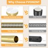 Fvonzn 2 Pack Gold Shower Curtain Rods for Windows 28