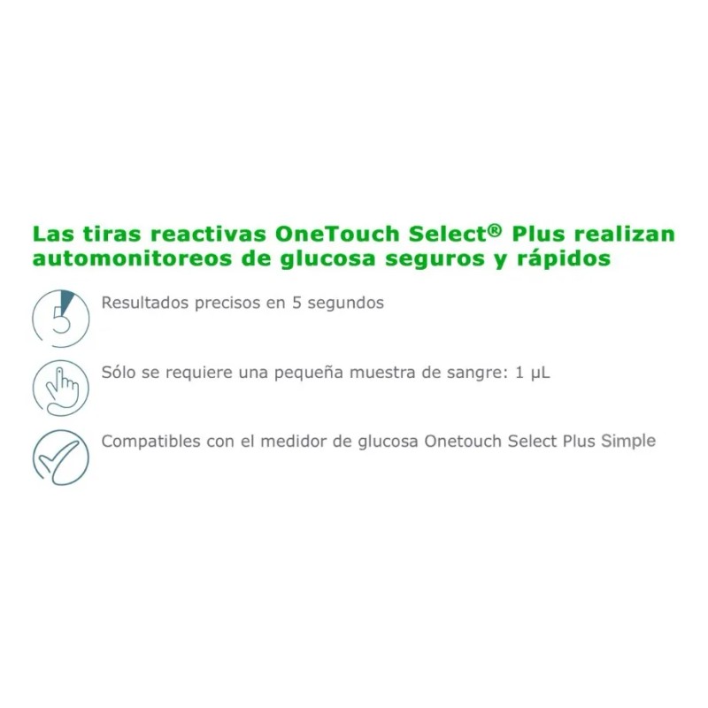 One Touch Select Plus Simple C/10 Tiras Reactivas